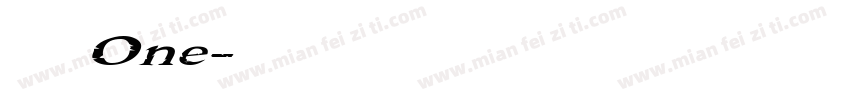 摇滚乐 One字体转换